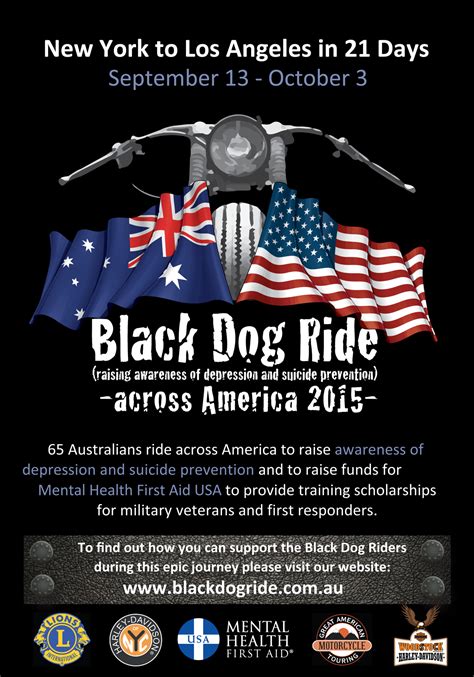 Black Dog Ride across America Itinerary | Black Dog Ride