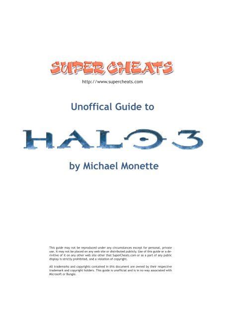 Halo 3 PDF - SuperCheats.com