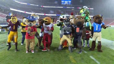 Pac-12 mascots take dancing to a whole new level ahead of the Football Championship Game - YouTube