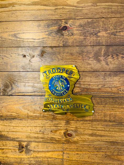 Louisiana State Police Badge Metal LA State Police Bagde | Etsy