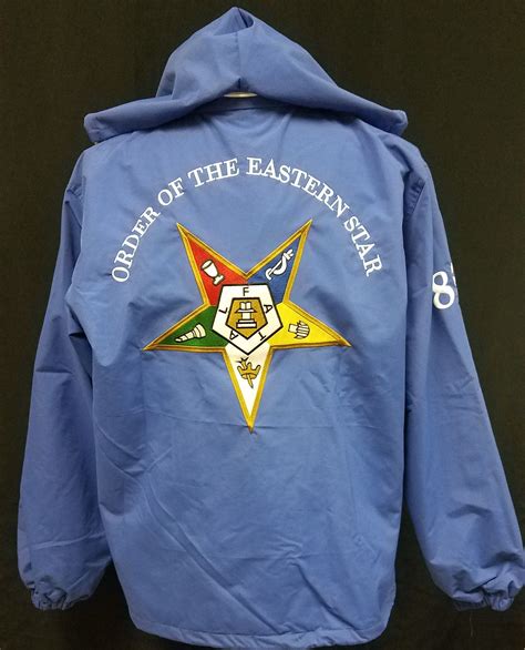 Buffalo Dallas Eastern Star Ladies All Weather Windbreaker Jacket [Blue - XL]