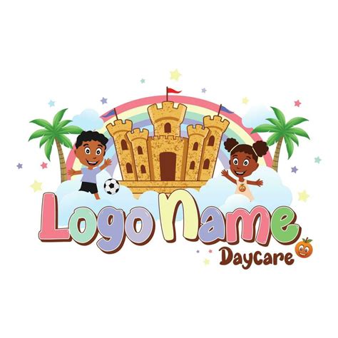 Daycare logo design on white background 24248784 Vector Art at Vecteezy