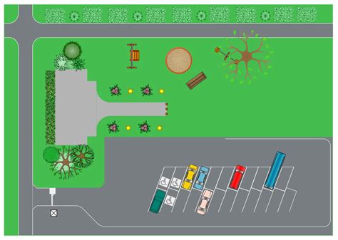 How to Design a Site Plan Using ConceptDraw PRO | Site Plans | Plant Layout Plans | Diagram Of A ...