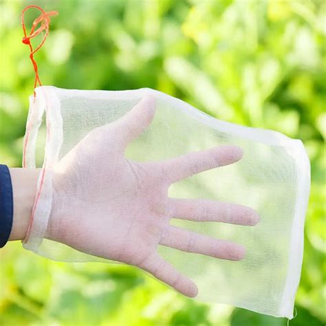 50Pcs/set Garden Netting Bags Vegetable Grapes Apples Fruit Protection ...