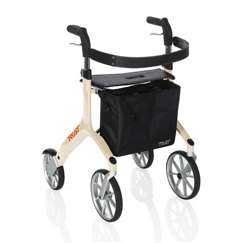 Stander Let’s Fly Rollator, Lightweight Four Wheel Euro Style Walker with Seat and Locking ...