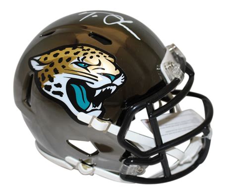 Trevor Lawrence Signed Jacksonville Jaguars Chrome Mini Helmet FAN ...