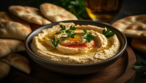 Hummus Pita Stock Photos, Images and Backgrounds for Free Download