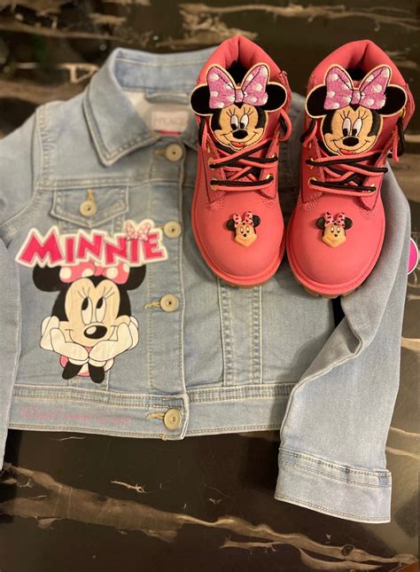 Minnie Mouse Timberland Boots - Etsy