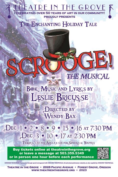 Scrooge! The Musical - Theatre in the Grove