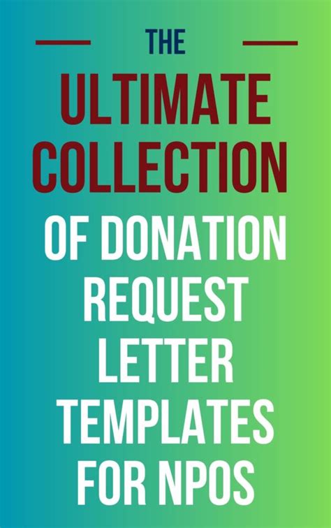 The Ultimate Collection of Donation Request Letter Templates for NPOs – Next Generation Accountants