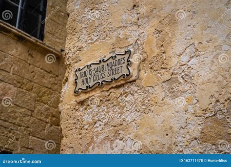 Details Ancient Streets Alleys Mdina Old Architecture Travel Location Limestone Walls Editorial ...