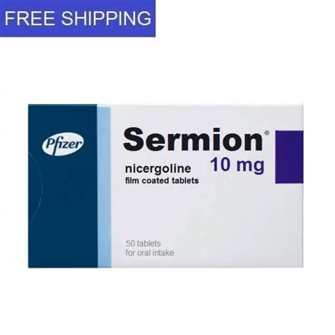 Buy Sermion online 10mg 50 tablets, English manual and Free delivery