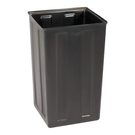 40 Gallon Outdoor Trash Container with Slatted Recycled Plastic Panels – Alpine