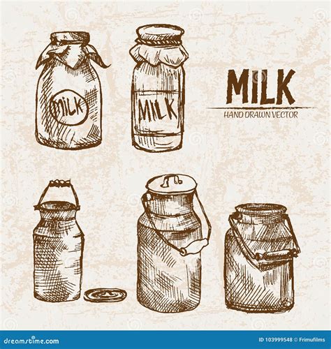 Digital Detailed Line Art Milk Stock Illustration - Illustration of ...