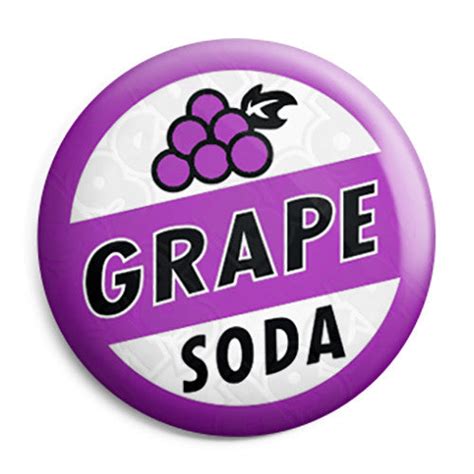 Grape Soda - Ellie's Up Movie Bottle Top Button Badge, Fridge Magnet | BadgePig.co.uk