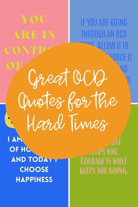 47+ OCD Quotes for the Hard Times - Darling Quote