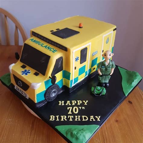 Gluten free ambulance cake made for a lovely paramedic's 70th Birthday ...