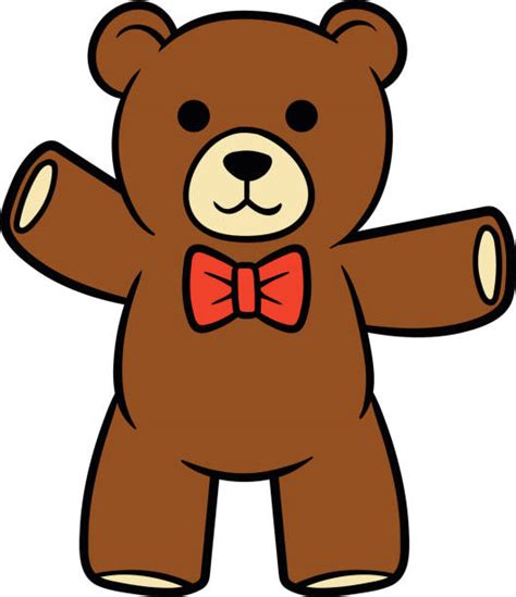 Best Cartoon Of Teddy Bear Free Illustrations, Royalty-Free Vector ...