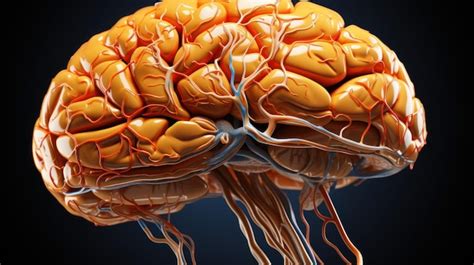 Premium AI Image | brain anatomy 3d model HD 8K wallpaper Stock ...