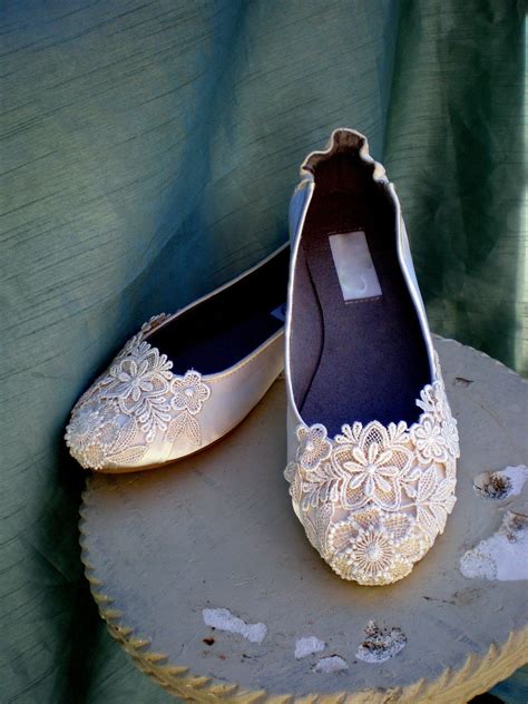 Ivory Wedding Flats Bridal flats Size 7 SALE