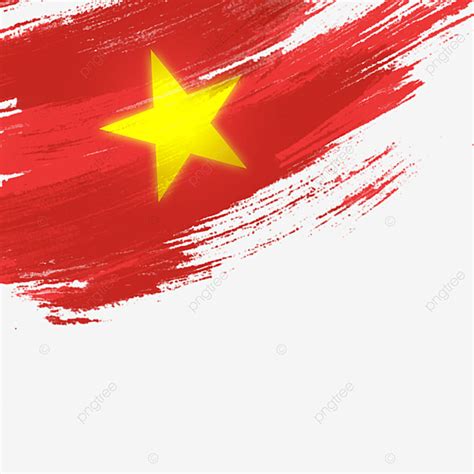 Vietnam Flag PNG Transparent, Brush Vietnam Flag, Vietnam, Vietnam Flag ...