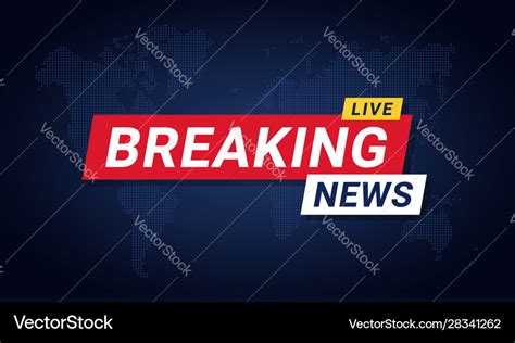 Breaking news banner template breaking news Vector Image