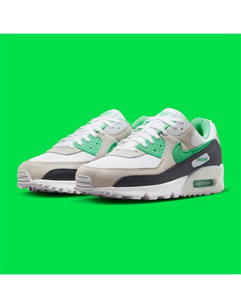 Nike Air Max 90 (White/Spring Green/Anthracite) - Gabberwear