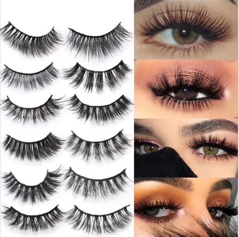 NEW 11 Styles Mink fake Eyelashes 100% mink Eyelashes Extensions Handmade Reusable Natural ...