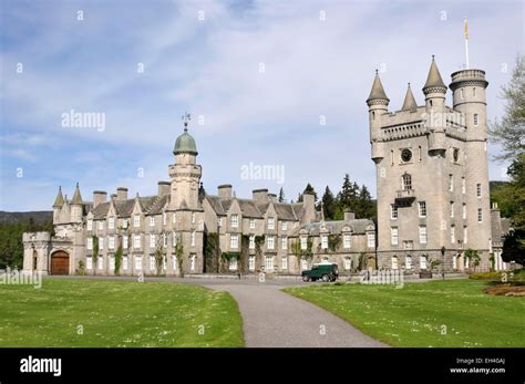 United Kingdom, Scotland, Aberdeenshire, Ballater, Balmoral Castle Estates, Balmoral castle in ...