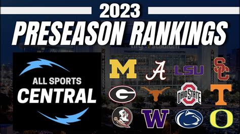 2023 Preseason College Football Rankings! - Early CFB Top-25