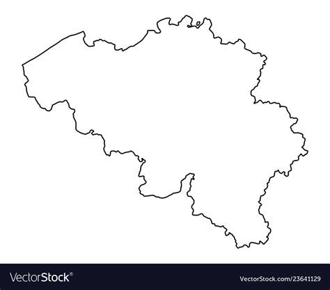 Map of belgium Royalty Free Vector Image - VectorStock