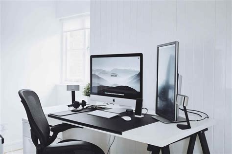 awesome best minimalist office desk setup sweet minimal top wallpaper awesome clean white ...