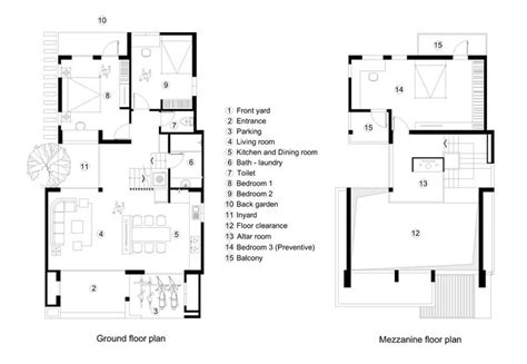 Gallery of New House / RÂU ARCH - 23 | Floor plans, Living room floor plans, Mezzanine house design