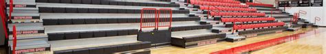 Oklahoma Bible Academy Gymnasium Seating by Hussey Seating Company