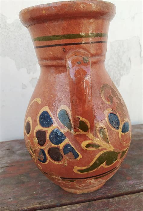 Very Old Antique Ancient Clay Vessel. Ukrainian Floral - Etsy