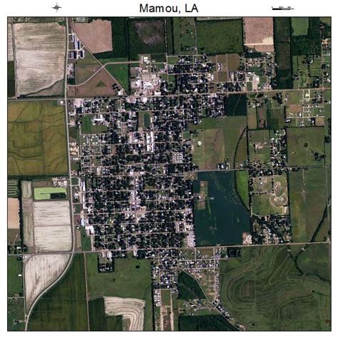 Aerial Photography Map of Mamou, LA Louisiana