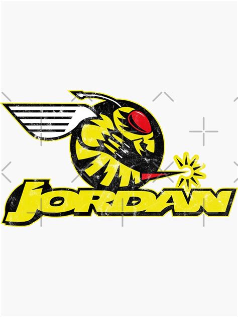 "Jordan Grand Prix (Distressed Look)" Sticker by TableTopDesigns | Redbubble