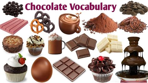 Chocolate Products Name | Types of Chocolate | Chocolate Vocabulary - YouTube