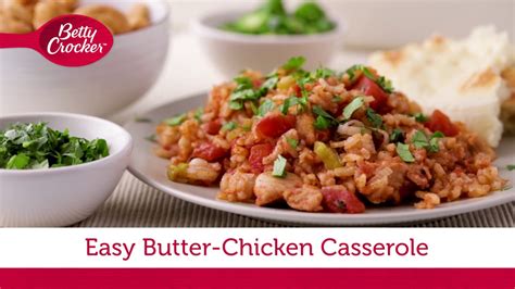 Easy Butter-Chicken Casserole | Betty Crocker Recipe - YouTube