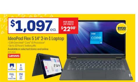 Lenovo IdeaPad Flex 5 14" 2-in-1 Laptop Offer at Officeworks - 1Catalogue.com.au