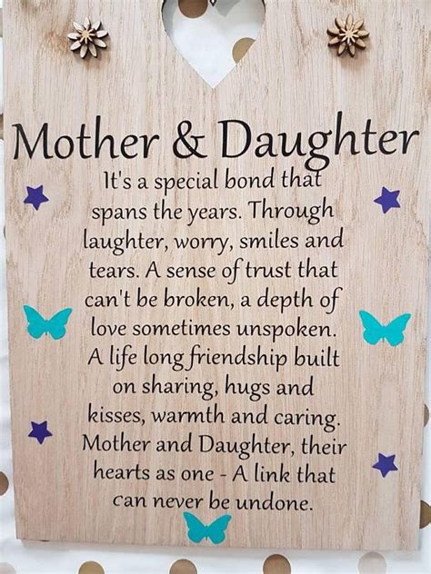 Mother and Daughter Poem | Mother's Day Gift From Daughter