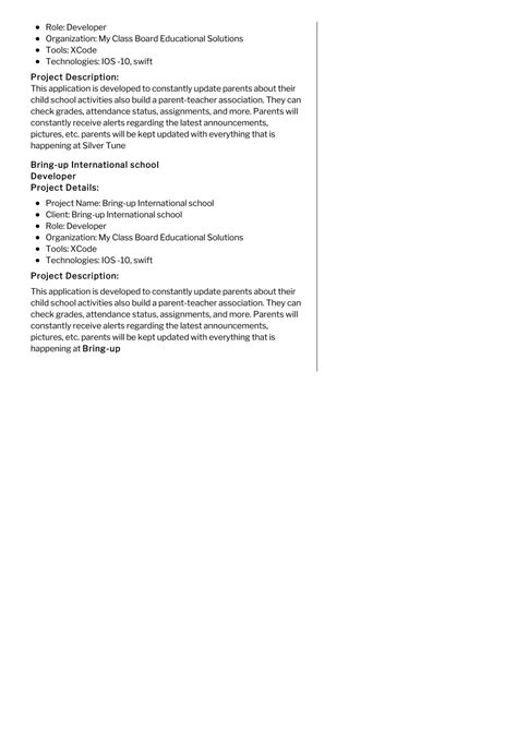 IOS Developer Resume Sample in 2025 - ResumeKraft