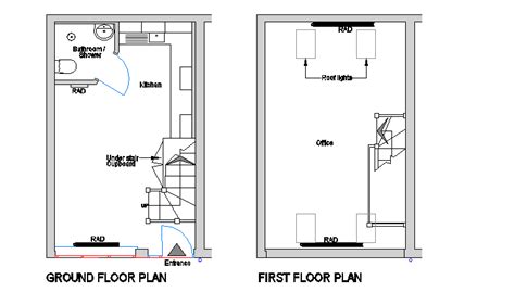 Small office design layout plan file - Cadbull