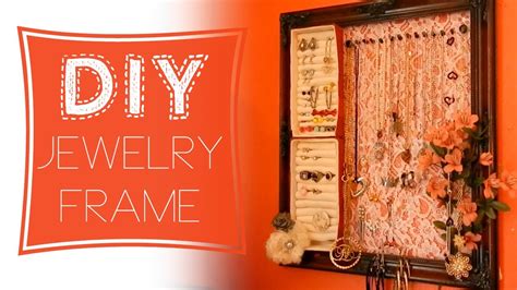 DIY: Jewelry Organizer Frame (with ring holder!) - YouTube