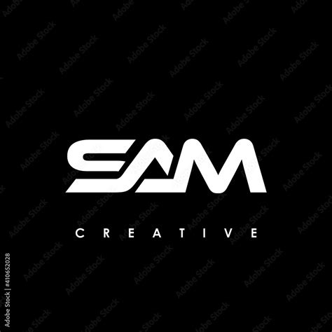 SAM Letter Initial Logo Design Template Vector Illustration Stock ...