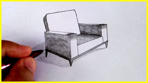 DRAWING a CHAIR in TWO POINT PERSPECTIVE, Drawing 2 Point Perspective ...