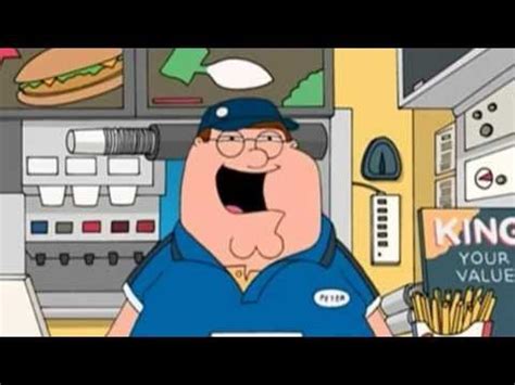 Family Guy I Work At Burger King - Burger Poster