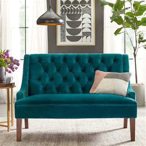 Shop angelo:HOME Melina Loveseat - On Sale - Overstock - 23500881 - Emerald Green Online ...