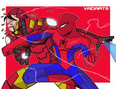 Spider man vs Iron Man by Vadarts on DeviantArt