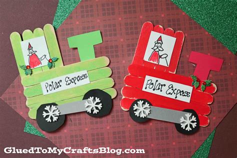 Popsicle Stick Christmas Trains